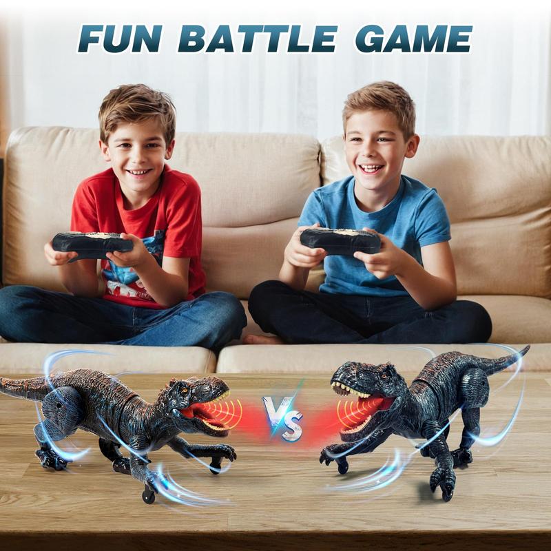 Sunrad Remote Control Dinosaur Toys for Kids 3-5 4-7 8-12 Year Old, Electronic RC Robot Dinosaur with Spray & Light & Roar, Realistic Walking T-Rex Toys Birthday Gifts for Boys Girls