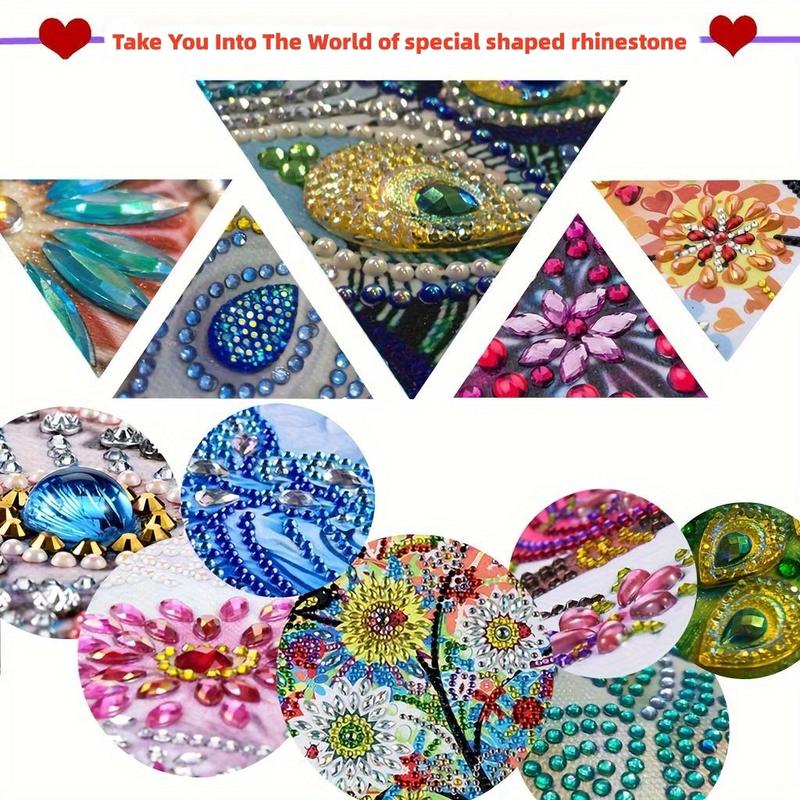 DIY Diamond Arts Colorful Painting Kit, 12pcs set Cartoon Pattern Acrylic Material Keychain, DIY Decorative Pendant for Bag, Car, Phone, Camera