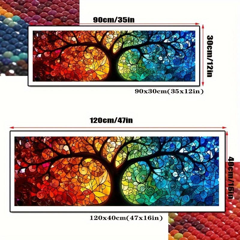 Tree Of Life Pattern DIY Diamond Arts Colorful Painting Kit without Frame, DIY 5D Diamond Arts Colorful Painting Kit, Wall Art Decor for Home Living Room