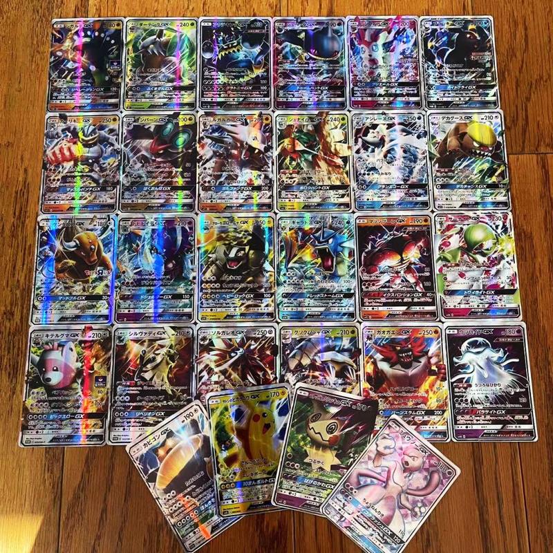 Set of 100 Pokemon TCG Rare Charizard Vmax Gx Rainbow Cards Children's Toys