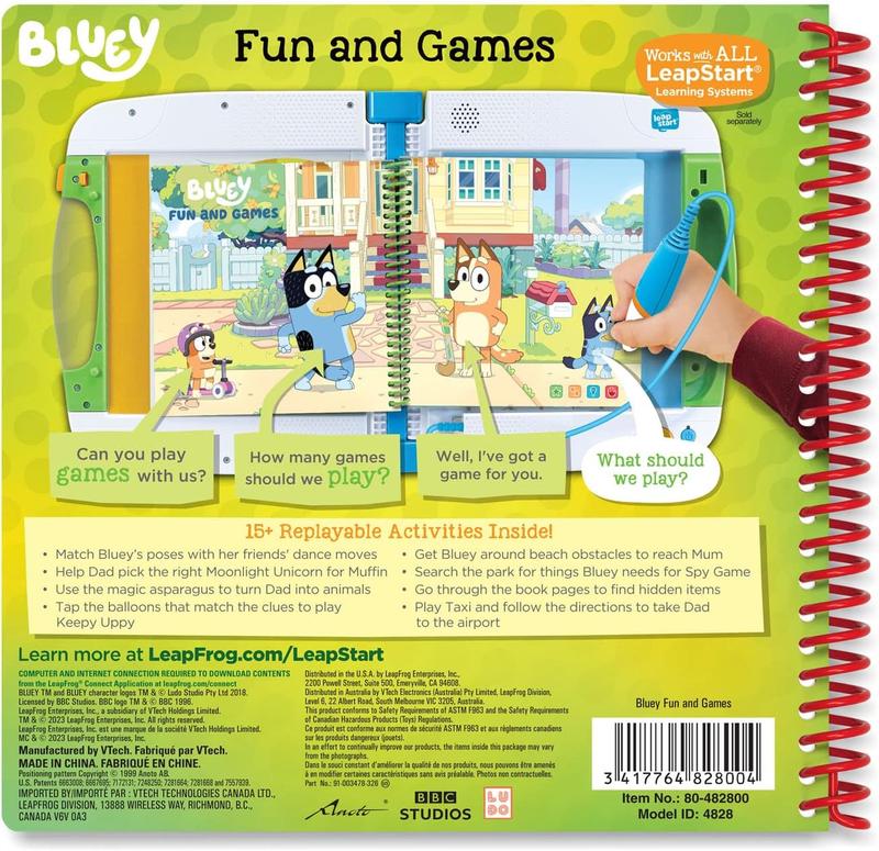 LeapFrog LeapStart Bluey Fun and Games for Kids