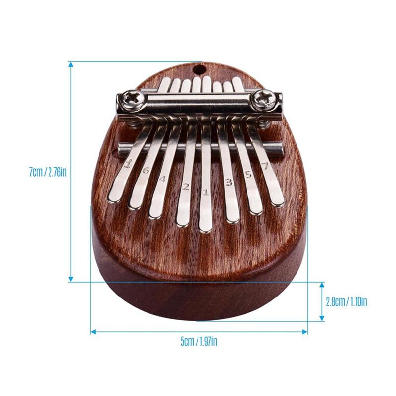 Cute Shaped Mini 8-tone Thumb Piano, 1 Count Musical Instrument for Children & Adults