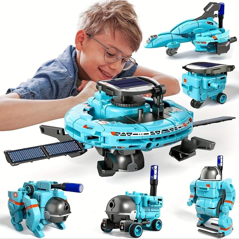 6 in 1 Solar Robot Kit, Puzzle Building Science Experiment Toys for Boys and Girls,BlackFriday Birthday Christmas Gifts. Sensory Nanotopia STEM Kit with Bugs