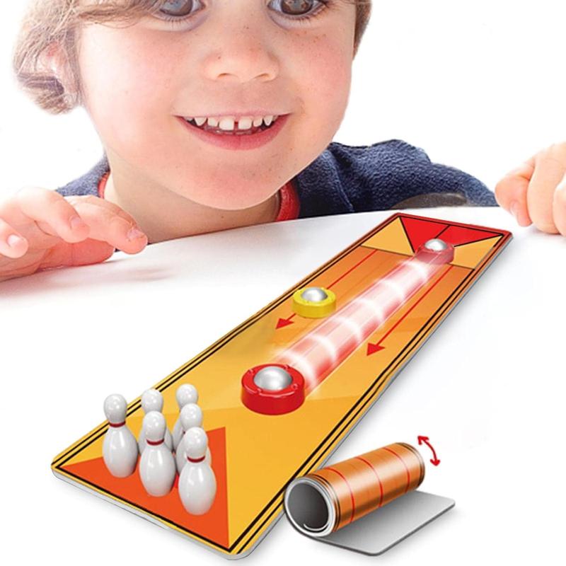 Tabletop Bowling Set ,Mini Bowling Set Games ,Portable Mini Tabletop Games,Portable Mini Tabletop Games for Kids and Adults, Indoors and Outdoors