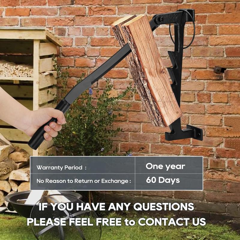 Magula Wall Mounted Wood Splitter, Portable Wall Mounted Kindling Wood Splitter, Wall Mounted Log Splitter for Indoor Outdoor,  Firewood Kindling Splitter with Double Lever Design-5 Year Warranty