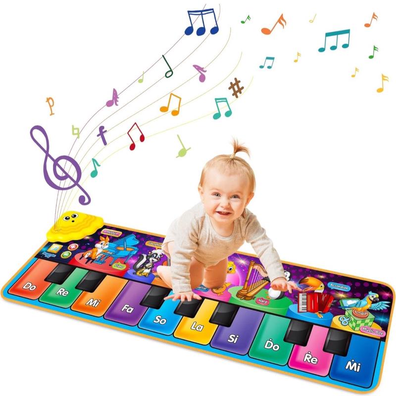 Musical Piano Mats with 25 Music Sounds - Touch Playmat for Early Education