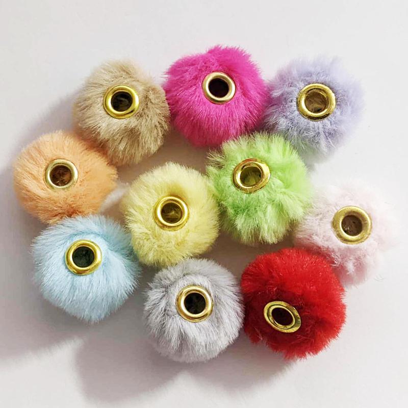 Fluffy Fuzzy Rondelle (Abacus) Spacer Beads ~ Mix Set ~ For Making Wristlets, Pens, Keychains, Bag Tags and More