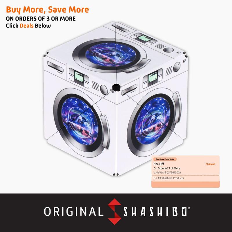 SHASHIBO Shape Shifting Box - Award-Winning, Patented Fidget Cube w  36 Rare Earth Magnets - Transforms Into Over 70 Shapes, Download Fun in Motion Toys Mobile App Meow Wolf Series