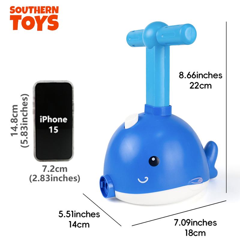 Children's balloon powered car, balloon racing children's science toys, balloon dolphin launcher and powered car toy set