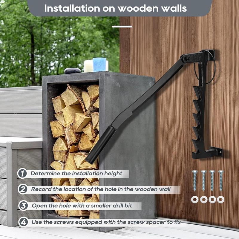 Magula Wall Mounted Wood Splitter, Portable Wall Mounted Kindling Wood Splitter, Wall Mounted Log Splitter for Indoor Outdoor,  Firewood Kindling Splitter with Double Lever Design-5 Year Warranty