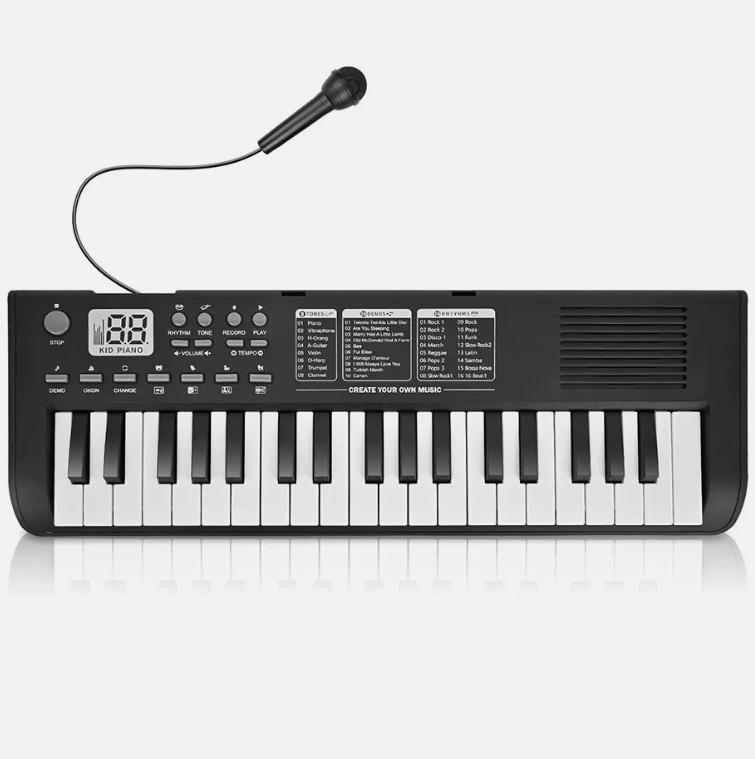 Kids Keyboard Piano, 37 Key Portable Electronic Piano for Kids, Digital Music Piano Keyboard Educational Toys