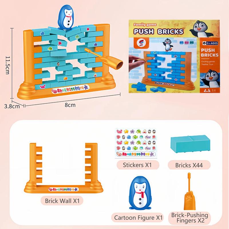 Save The Penguin Game, Funny Family Board Game, Penguin Trap Don'T Break The Walls, Penguin Trap Break Ice Activate Family Party Ice Breaking Kids Puzzle Table Knock Block