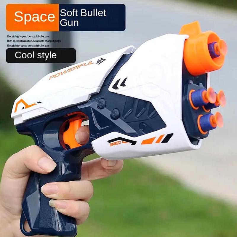 Foam Bullet Gun Toy, 1 Box Manual Launching Safety EVA Suction Cup Sponge Bullet Toy, Indoor Outdoor Chasing Battle Toy Gun, No Battery Required