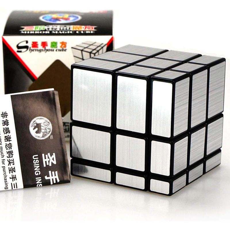 TANCH Mirror Speed Magic Cube 3X3 Puzzle For Children & Adults Kids Silver-