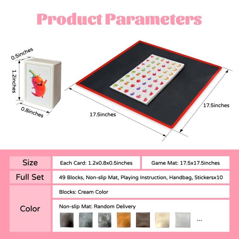 Various Pattern Board Game Limited Edition 12 Animals vs 12 Constellation vs Pet food vs Fruit and Vegetables vs Pet Food and Cowboy Pattern Popular Seaside Escape game Blocks Accessories Family Game