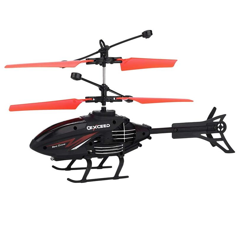 Helicopter with Led Light Rc Helicopter Outdoor Mini RC Infraed Induction Helicopter Aircraft Flashing Light Helicopter Christmas Gifts for Men Helicopter Drones for Kids 8-12