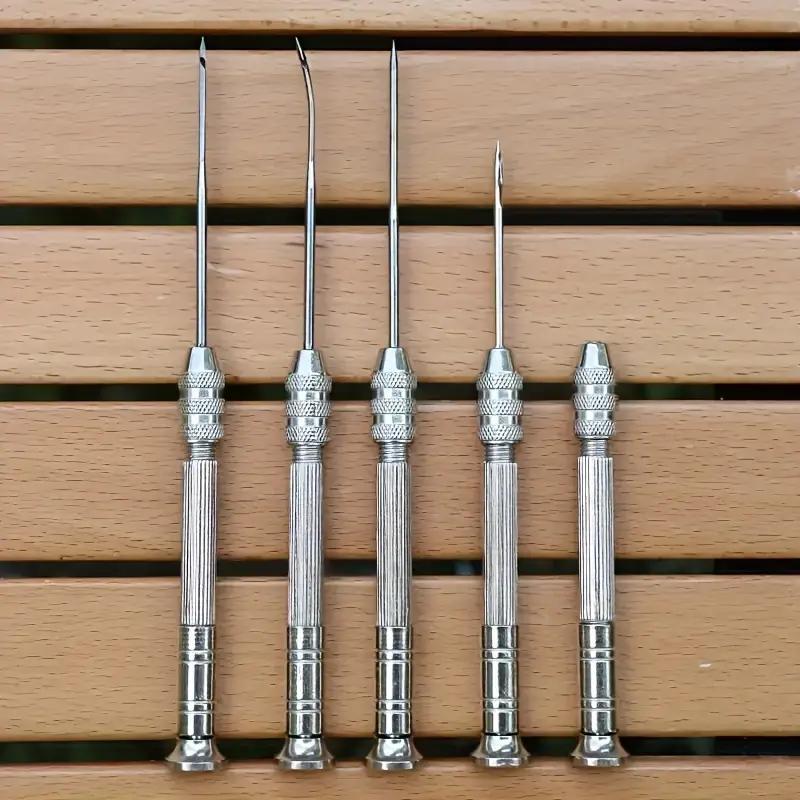 Creative Multi-function Awl Needle, 5 Counts set Punch Needle Tool Kit, Holiday Gifts for DIY Handmade Sole Crochet