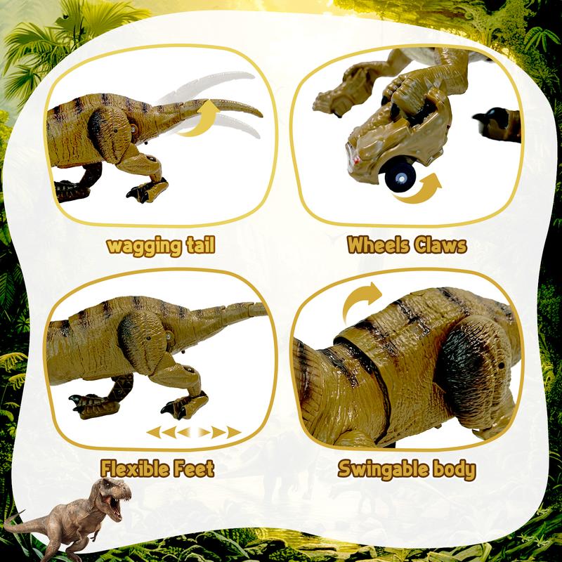 [Live only]Remote Control T-rex with big car wheels, best gift for boy and girl, birthday gift idea, Electric & remote control toy animals