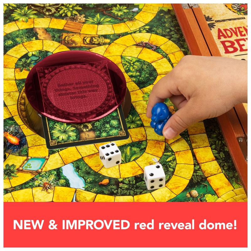 Jumanji The Game Real Wooden Box Edition of the Classic Adventure Board Game for Kids and Families Ages 8 and up