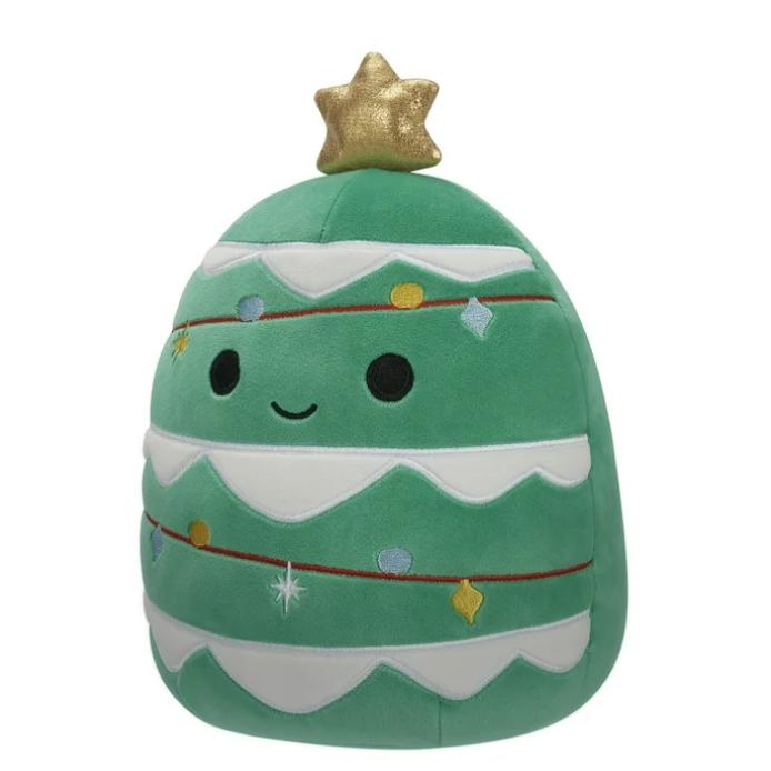 Squishmallows Original 8 inch Johann the Christmas Tree with Snow - Child's Ultra Soft Plush Toy