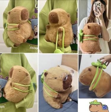 Capybara plush toys, cute simulated plush toys, soft animal decoration for family sofa and bed, pet plush, bedroom decoration