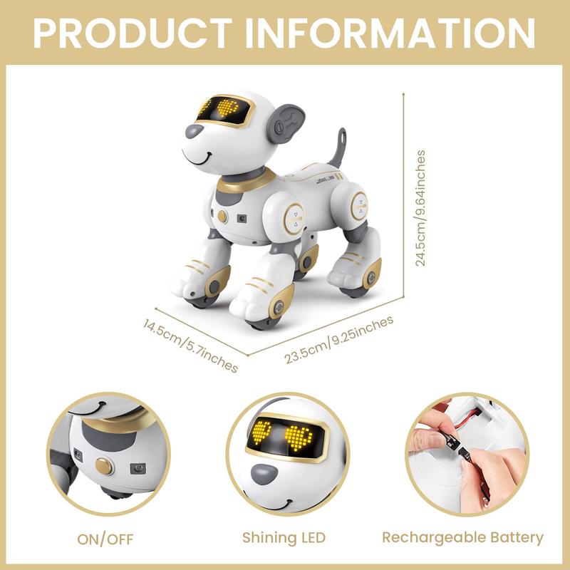 Children's Intelligent Voice Dialogue Charging Robot Dog Touch Sensing Song Dance Programming Remote Control Robot Educational Toy