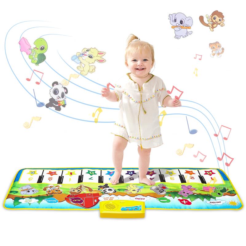 Dance Mat Music Toy, Touch Play Electronic Dance Pad Dance Piano Mat - Musical  Animal Keyboard Touch Play Mat Interactive Piano Play Mat for Boys Girls,Christmas Birthday Gifts