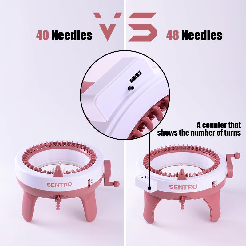 Knitting Machine 40 48 Needle Crochet Machine Automatic Knitting Clothing Tool DIY Handicraft Knitting Tool For Hat, Scarves, Gloves, Socks