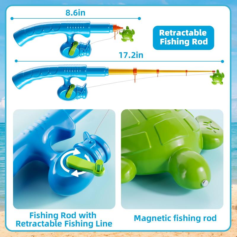 Lodestone Fishing Game Toy , Small Pool Toys for Child,  Water Toys Indoor and Outdoor, Summer Toys for , Gift for Party and Holiday