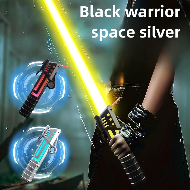 7 Colors Light Up Saber with FX Sound and Realistic Handle for Kids,Expandable Light Swords Set for Halloween Dress Up Parties, Xmas Present, Galaxy War Fighters and Warriors