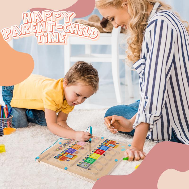 Magnetic Color and Number Maze - Montessori Toys for 3+ Year Old,Learning Educational Fine Motor Travel Toys for Toddlers Preschoolers Boys Girls,Magnetic Puzzle Toys for Toddler Kids montessori busy board