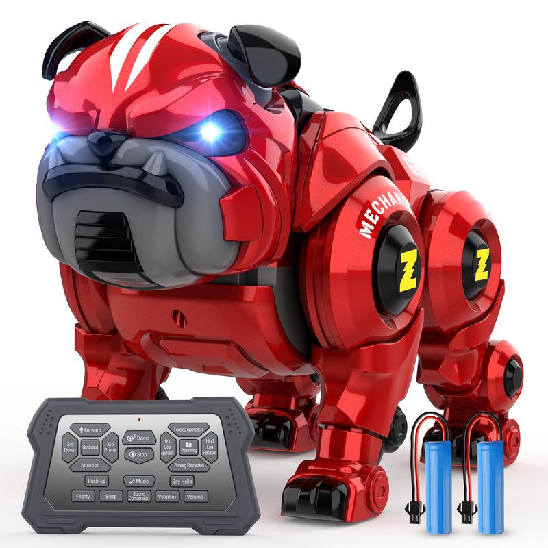 Robot Dog for Kids, Remote Control Robot Rechargeable Programing Stunt Robo Dog with Sing, Dance, Touch Function, Robotic Dog Toy for Boys Ages 5 6 7 8 9 10+ Birthday Gifts robotdogtoy robottoys control car rccar  life Rechargeable