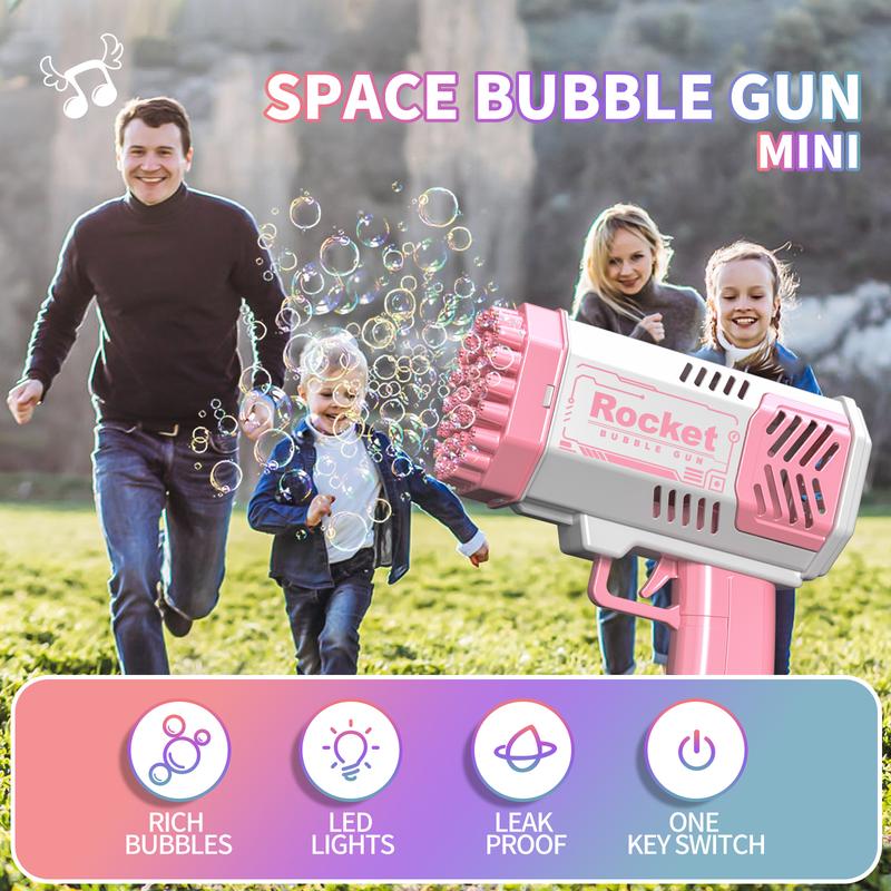 Bubble gun for kids Toddler with bubble liquid, Summer toys for boys and girls 3-8 years