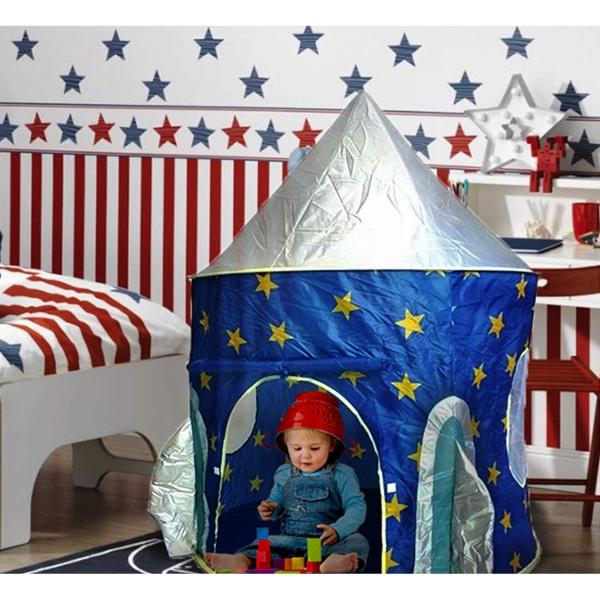 Pop Up Kids Play Tent | includes Star Lights & Carrying Case |, Children Indoor Castle Playhouse