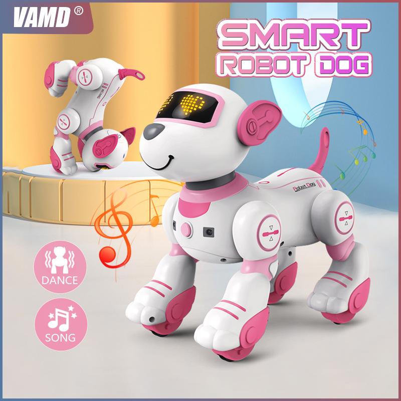 Children's Intelligent Voice Dialogue Charging Robot Dog Touch Sensing Song Dance Programming Remote Control Robot Educational Toy