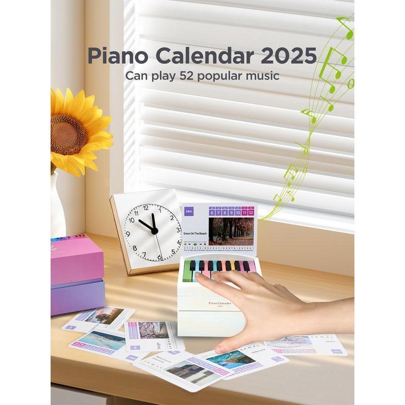 Swift Piano Calendar 2025 with Music Lyrics Mini Piano with 52 Sheet Music in 28 Cards for Fans, Family and Friends Advent Calendar