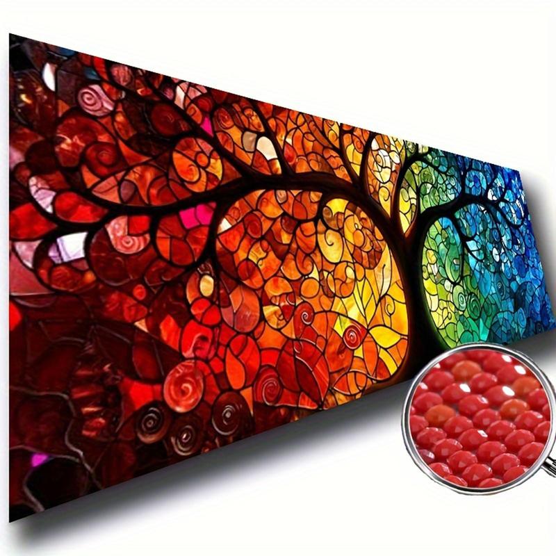 Tree Of Life Pattern DIY Diamond Arts Colorful Painting Kit without Frame, DIY 5D Diamond Arts Colorful Painting Kit, Wall Art Decor for Home Living Room