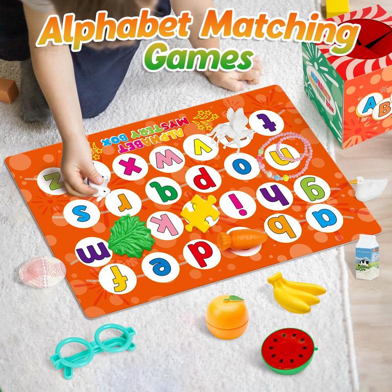 Alphabet Mystery Box,26 PCS Letters Sorting Matching Game,Montessori Educational Toy  Fine Motor Toys