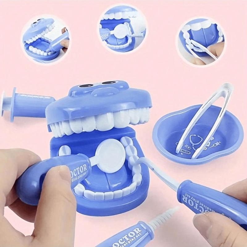 Dental Clinic Pretend Play Toy, 1 Set Dental Care Small Dentist Set, Simulation Education Teeth Toy, Pretend Play Toy for Kids