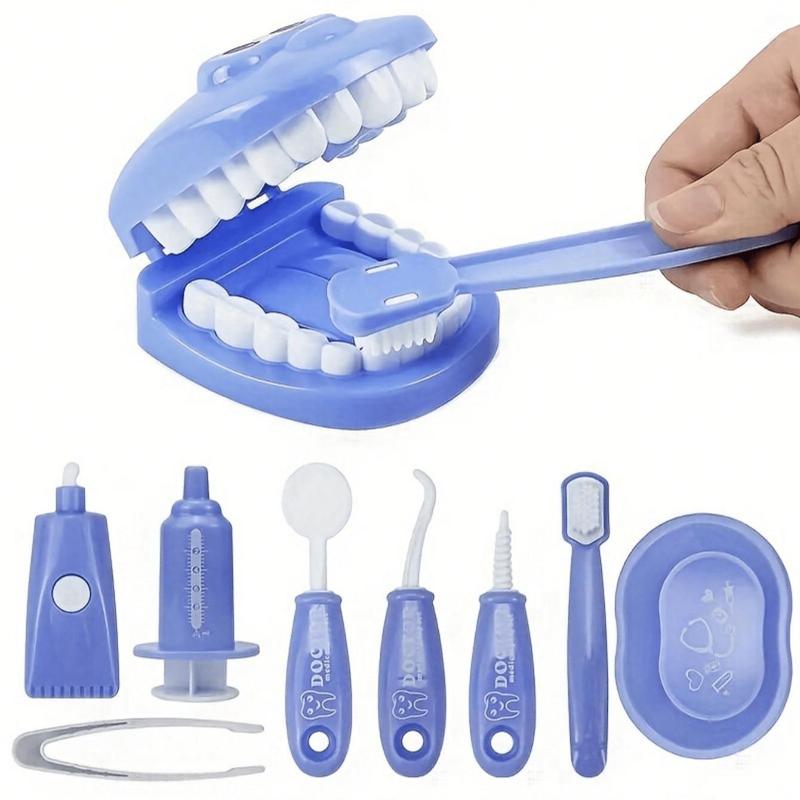 Dental Clinic Pretend Play Toy, 1 Set Dental Care Small Dentist Set, Simulation Education Teeth Toy, Pretend Play Toy for Kids