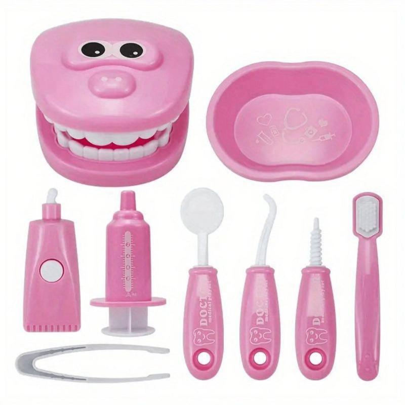 Dental Clinic Pretend Play Toy, 1 Set Dental Care Small Dentist Set, Simulation Education Teeth Toy, Pretend Play Toy for Kids