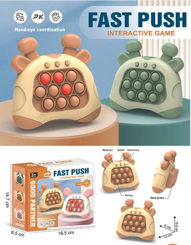 Fast Push Puzzle Game Quick Fast Push Game Console Electronic Pop It Game Light Up Pop It Pro Quick Push