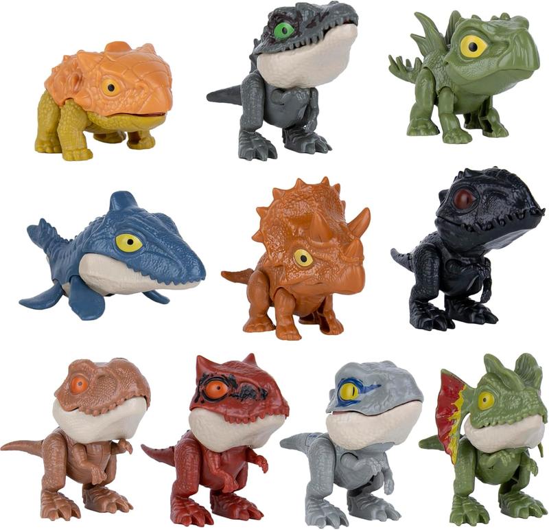 Biting Fingers Dinosaurs Puppets, Jurassic World Dinosaur Toys, Dinosaurs Action Figures Collectibles for 3 4 5 6 7 8 Boys Kids