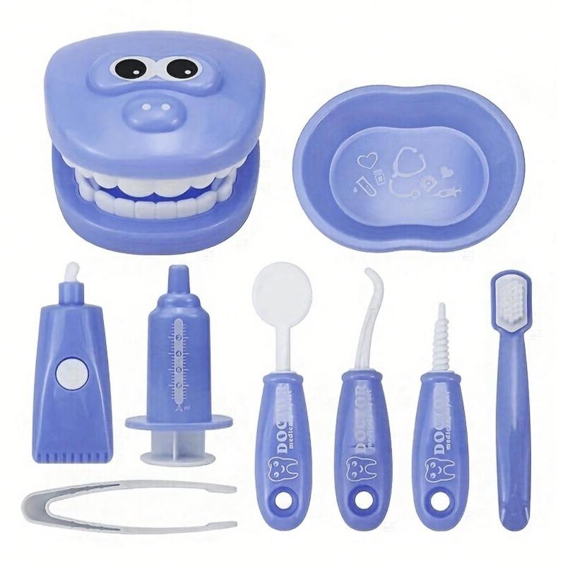 Dental Clinic Pretend Play Toy, 1 Set Dental Care Small Dentist Set, Simulation Education Teeth Toy, Pretend Play Toy for Kids