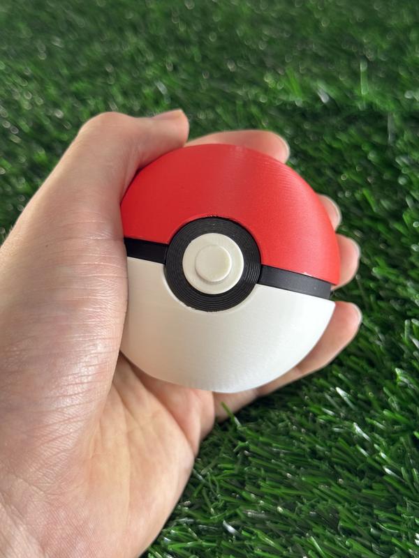 Full Size PokeBall Model (High Quality 3D Printed Collectible)