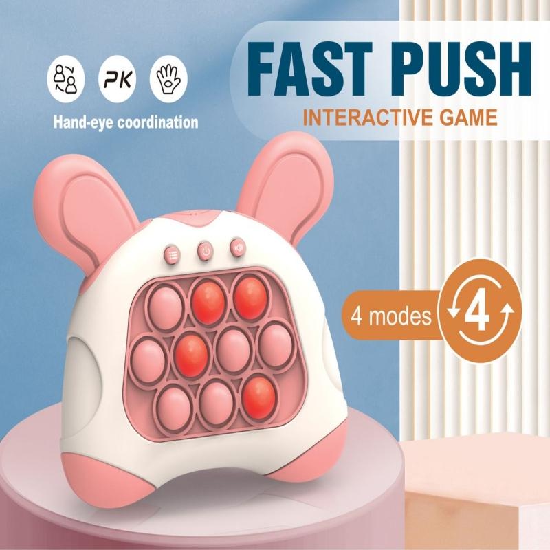 Fast Push Puzzle Game Quick Fast Push Game Console Electronic Pop It Game Light Up Pop It Pro Quick Push