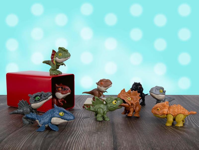 Biting Fingers Dinosaurs Puppets, Jurassic World Dinosaur Toys, Dinosaurs Action Figures Collectibles for 3 4 5 6 7 8 Boys Kids