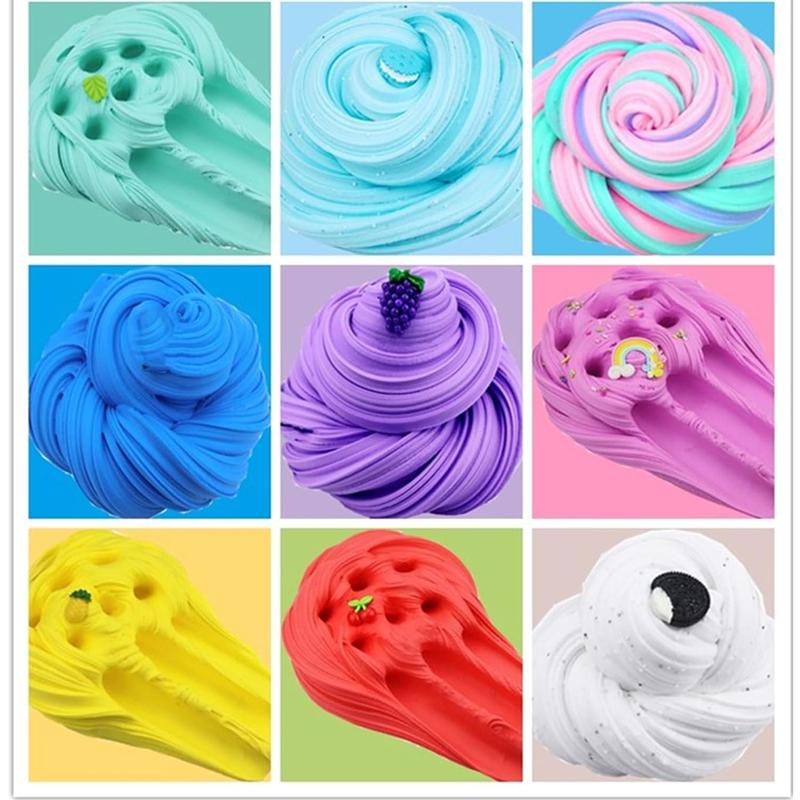 15 Pack Butter Slime Kit, with Mint Slime, Watermelon Coffee Lemon Rainbow and Cake Super Soft & Non-Sticky, Birthday Gifts for Girls Boys