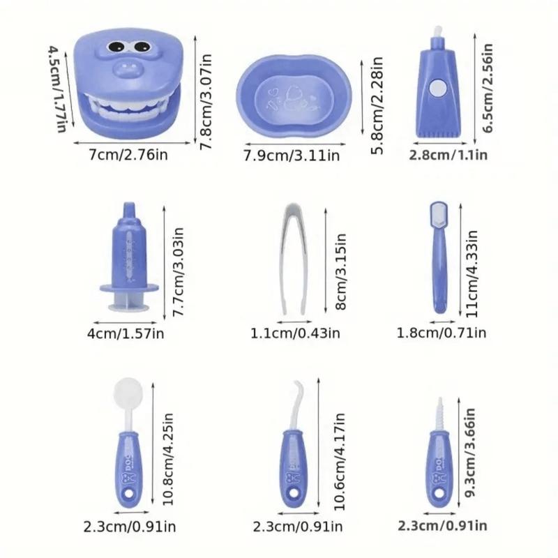 Dental Clinic Pretend Play Toy, 1 Set Dental Care Small Dentist Set, Simulation Education Teeth Toy, Pretend Play Toy for Kids