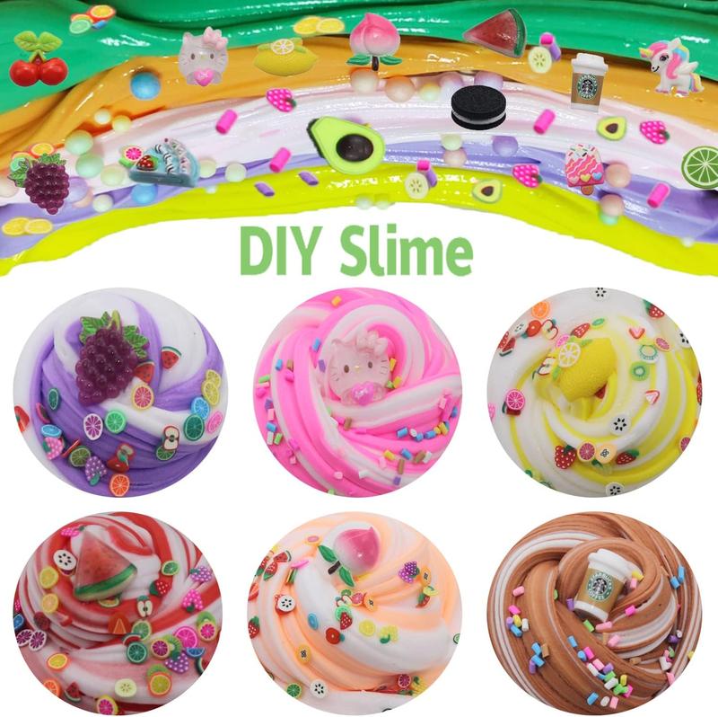 Christmas gift 13 Pack Unicorn Dual Color Butter Slime Kit,Soft & Non-Sticky,DIY Slime Toys for Kids,Very Suitable Birthday Gifts for Girls and Boys,Party Favors